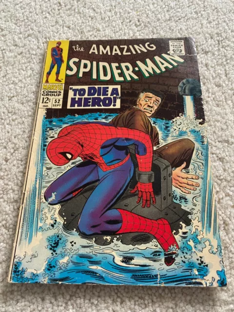 Amazing Spider-Man  52  Fine-  5.5  3rd Kingpin  J.Jonah Jameson  Foswell Death