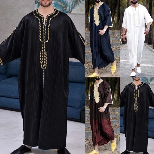 HOMMES ROBE MUSULMANE Vetements Saoudien Arabe Jubba Caftan Dishdash Thobe EUR 31 66 PicClick FR