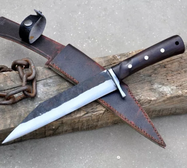 Seax knife-handmade knife-Bush knife-Full tang-Hand forged from leaf Spring