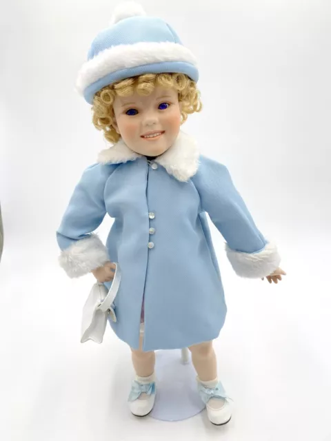 Shirley Temple Porcelain Doll Danbury Mint 18" Sunday Best