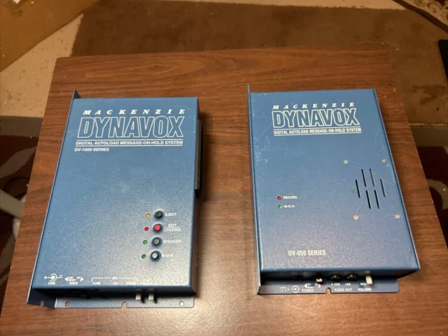 Lot of 2 Mackenzie Dynavox Autoload Message On-Hold System DV-850 DV-1000