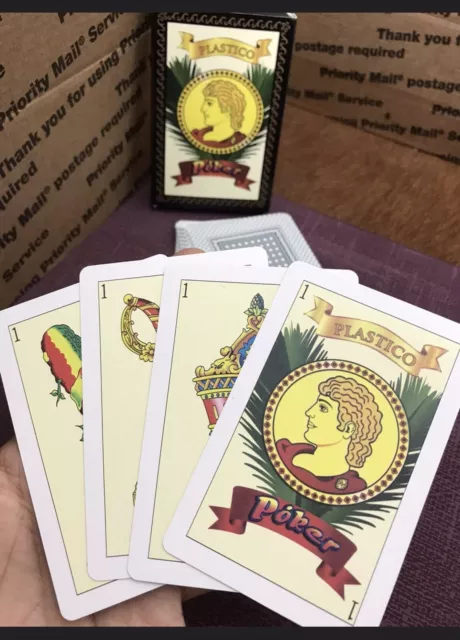 Tarjetas de Plástico Baraja Española - Naipe Español Tarjetas de Juego 100% Plástico 2