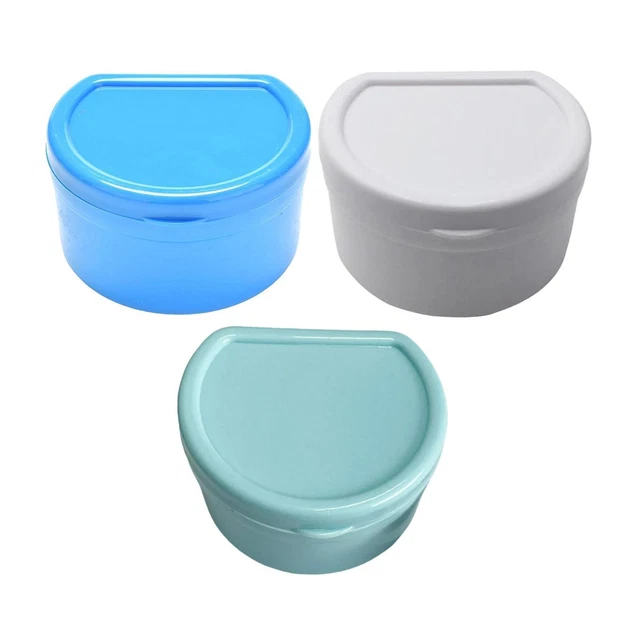 Retainer Cleaner Case Dentures Box Cup avec filtre Panier Compact