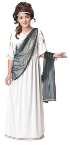 (medium(8-10)) - Roman Greek Princess Child Costume - Medium. Huge Saving