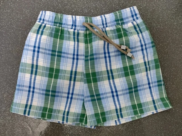 Pantaloncini da nuoto spagnoli a scacchi verdi 4 anni rocciosi