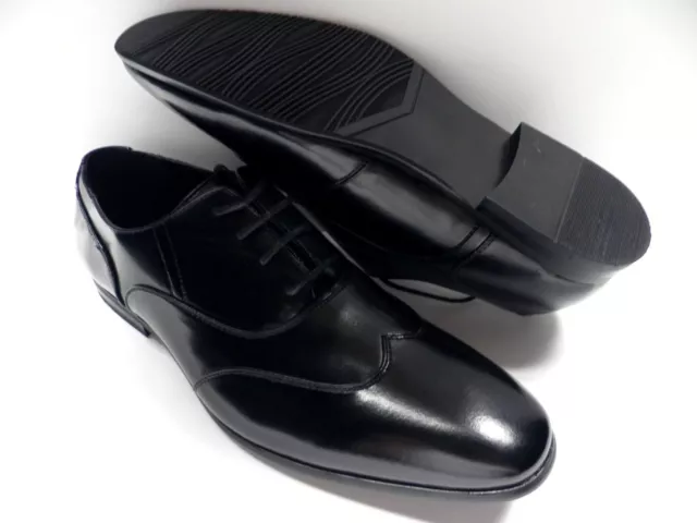 Chaussures ZY noir pour HOMME taille 41 garcon costume de mariage  NEUF #2221