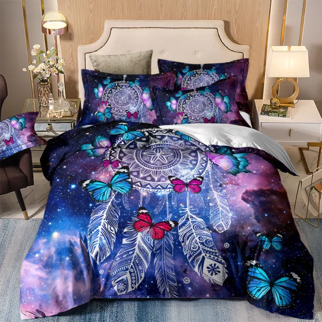 Dreamcatcher Doona Quilt Duvet Cover Set Bedding Single Double Queen King Size