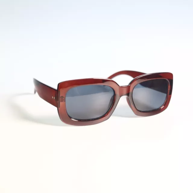 AJ Morgan 53848 52-21 136 Red Oversized rectangle sunglasses N3