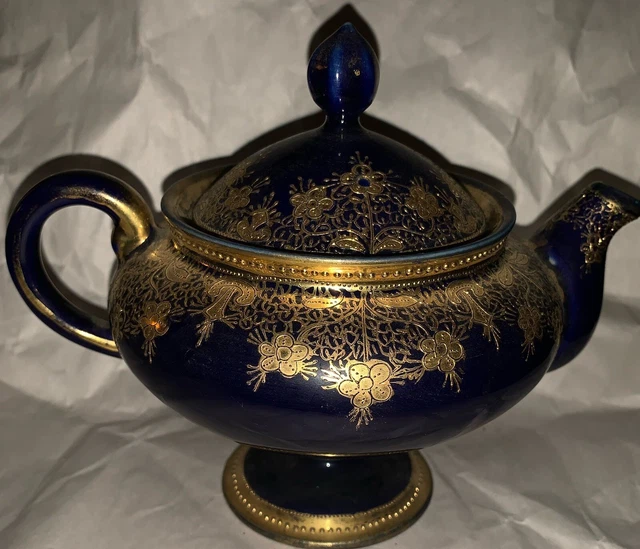 Early Nippon Colbalt Blue Teapot