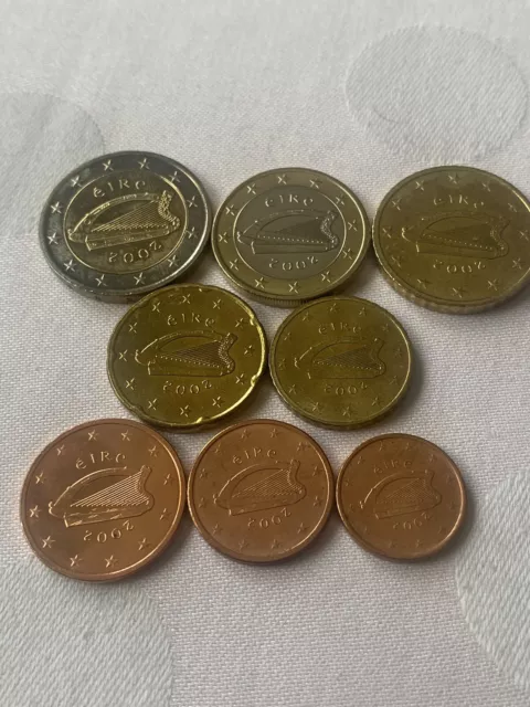 Münzen Irland Euro Kursmünzensatz 2002 Bf ( 1 C-2 € )
