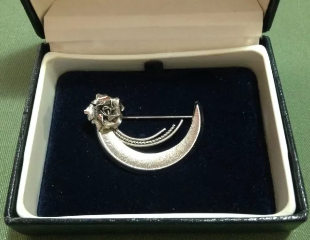 Gorgeous Sterling Silver Brooch With Maker's Design Mark