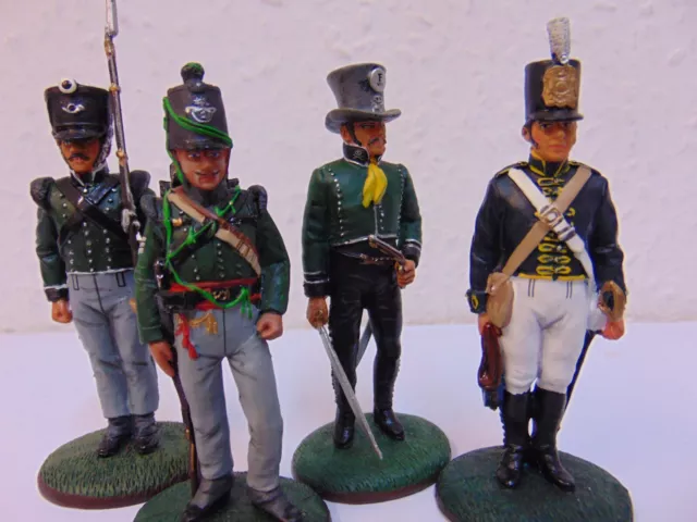 DEL PRADO NAPOLEON AT WAR x 4 FIGURES incl SHARPSHOOTER & SPANISH GUERRILLA