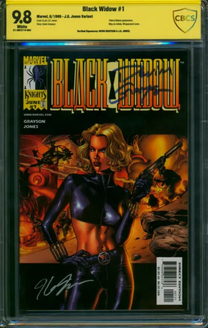 Black Widow #1 🌟 CBCS 9.8 2X SIGNED 🌟 VARIANT Cover 1st Yelena Belova! 1999