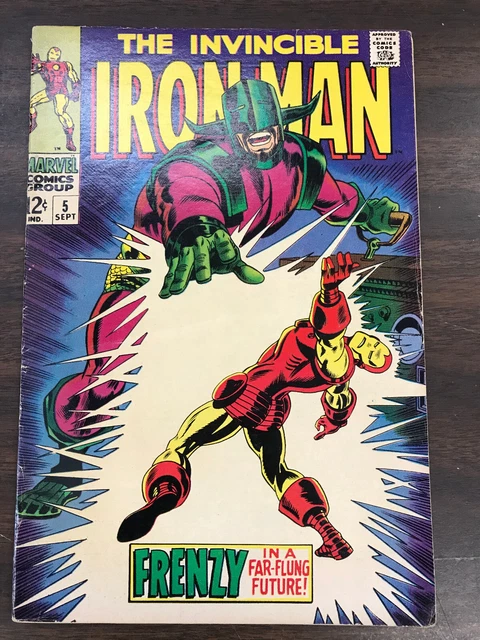 The Invincible Iron Man #5 - Frenzy In A Far Flung Future - 1968 Marvel