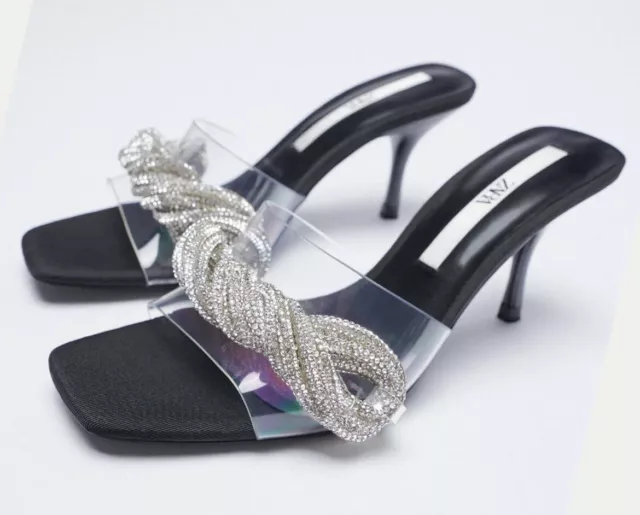 ZARA VINYL SANDALS WITH METHACRYLATE HEELS | Heels, Zara, Fashion