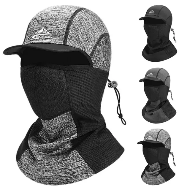 Windproof Ski Balaclava Face Mask Peaked Cap Winter Thermal Neck Gaiter Headwear