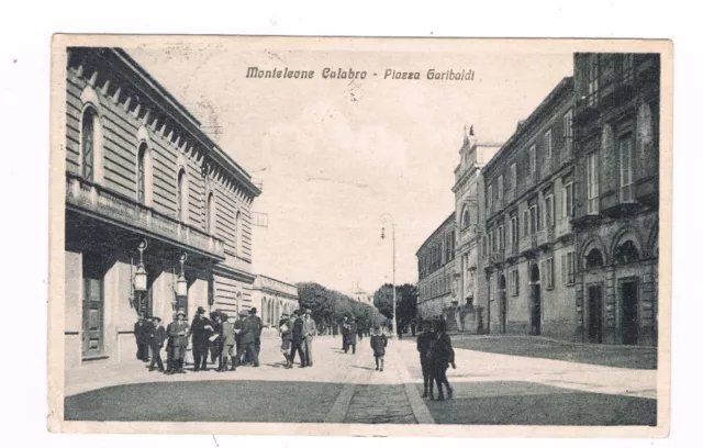 cartolina monteleone calabro  catanzaro oggi vibo valentia animata spedita  1924