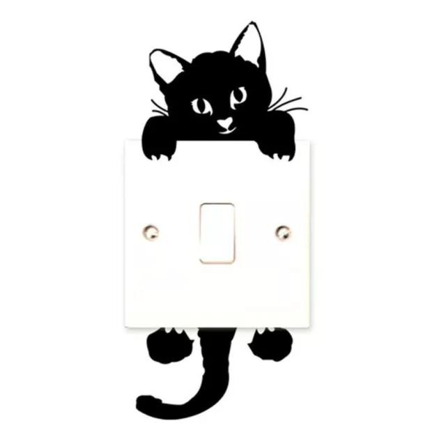 Creative Cute New Cat Wall Stickers Light Switch Decor Decals Art
