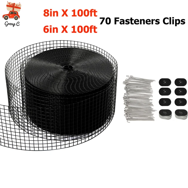 SOLAR PANEL BIRD Wire Mesh Guard Kit Proofing Pigeons Pest Clips Net 6/ ...