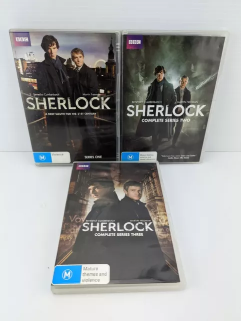 Sherlock Season 1 2 3 Series ONE DVD SET - Region 4 Australia BBC Series T6