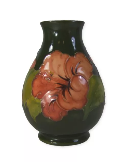 Moorcroft Hibiscus Pattern Vase - Made in England!