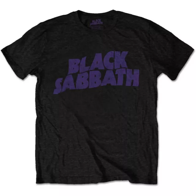 BLACK SABBATH - Wavy Logo Vintage T-Shirt Official Merchandise