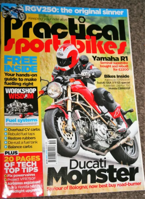 Practical Sportsbikes Magazine Issue 59 Sept 2015 Ducati Monster