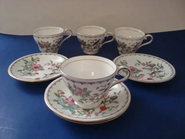 Aynsley Fine Bone China Pembroke Teacup And Saucer Set Made In England -EUC