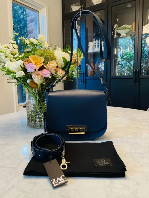 ZAC POSEN Eartha Iconic Saddle Bag in Tide $475 USD EXCELLENT CONDITION