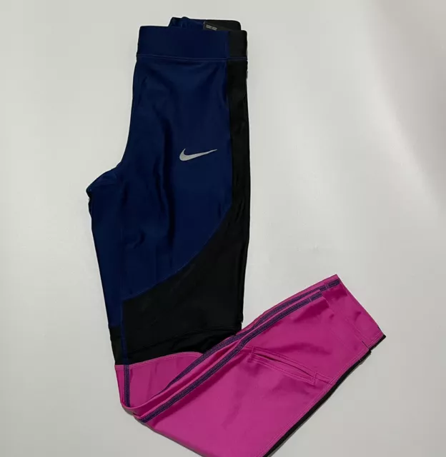 Nike Power Speed 7/8 Tight Fit Running Womens Tights Colorblock S, Aq5364 492