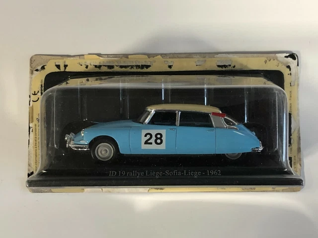 ATLAS NOREV UH Citroën DS ID 19 #28 Rallye Liège-Sofia-Liège 1962 1/43 Voiture 2
