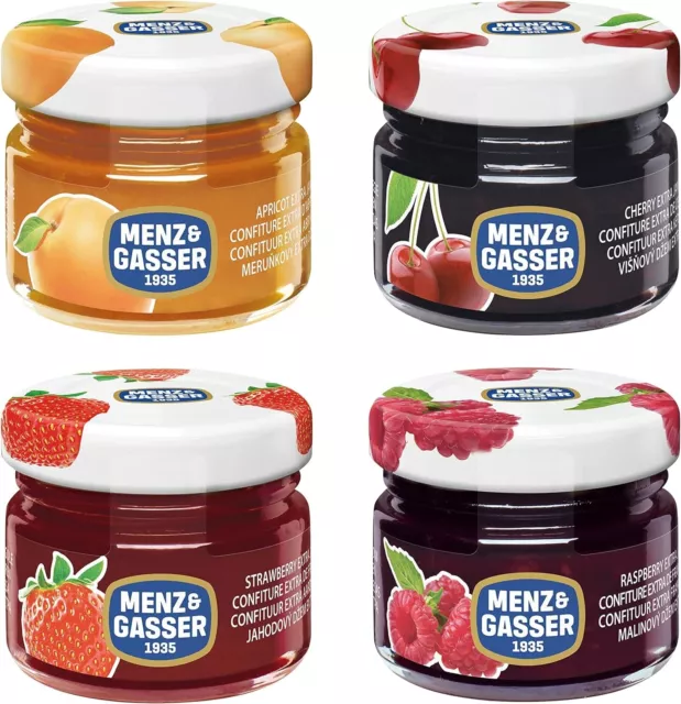 MENZ & GASSER - Confettura Extra in vetro Monodose 48 vasetti da 25gr EUR  25,90 - PicClick IT