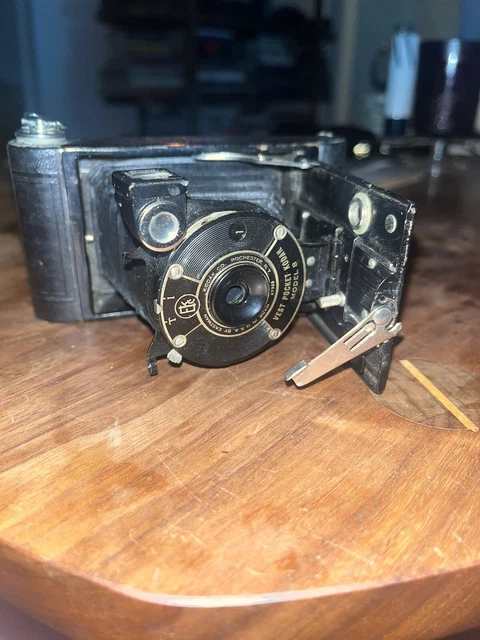Vintage Kodak Vest Pocket Autographic Model B  Roll Film Camera Idk How To Close