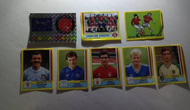 Panini Football 86 87 Stickers X 8