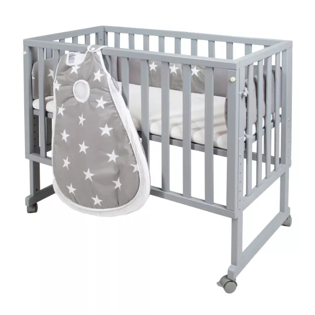 Roba Stubenbett safe asleep 3in1 Little Stars Beistellbett Babybett & Bank