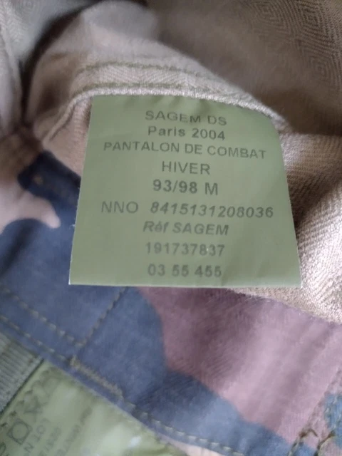 Pantalon De Treillis Militaire Camouflage OTAN - Taille Variable Pour Homme/Femme - Occasion Très Bon état