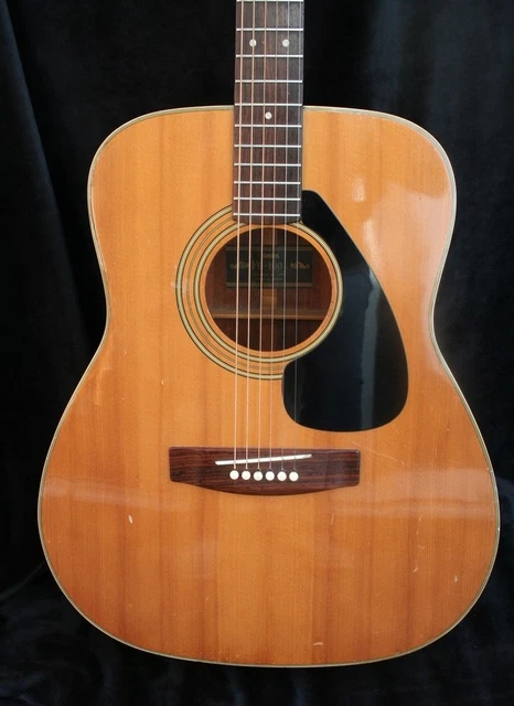 YAMAHA ACOUSTIC GUITAR FG160 1 Black label Vintage 1970 s RARE