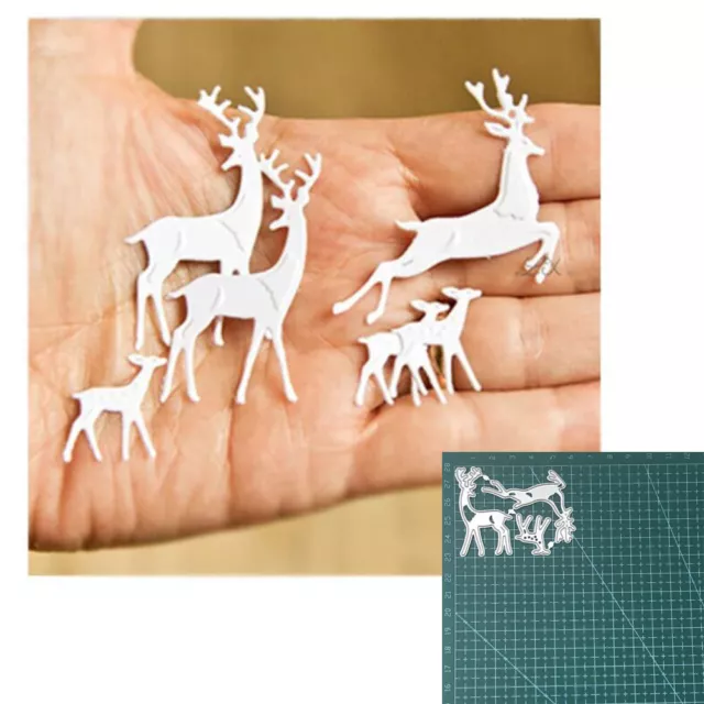 Metal Cutting Dies Deer Decoration Scrapbook Die Cuts Album Paper Card Craft DIY