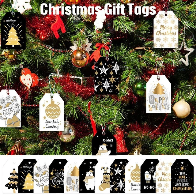 Supplies Kraft Paper Christmas Labels Hang Tags Gift Wrapping Kraft Tag