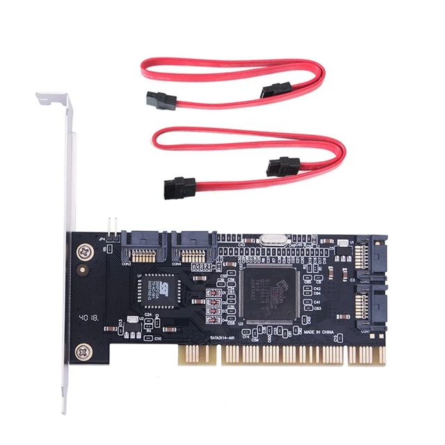Kuuddker 4 Port Pci Internal SATA Raid Controller Expansion Board With