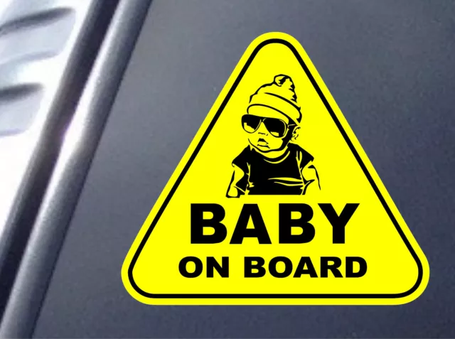 Baby On Board Sticker – Vinyl Decal For Car Window – Girl Design – Child Safety Sign – Oracal Material