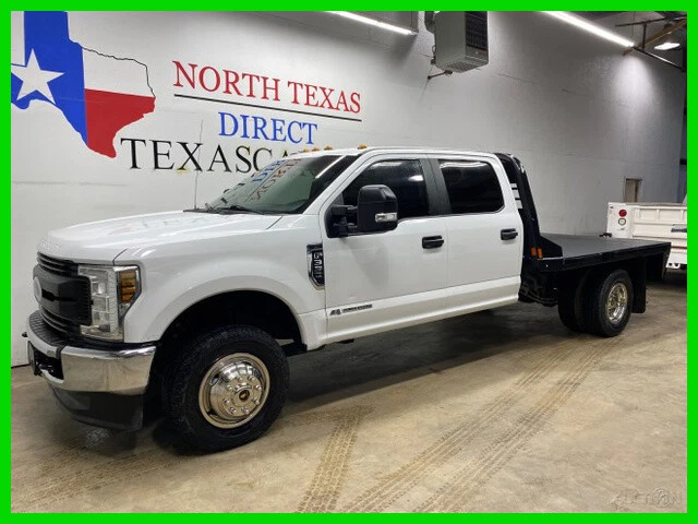 2019 Ford F-350 XL 4x4 Diesel Dually Flat Bed Crew Camera Carfax C