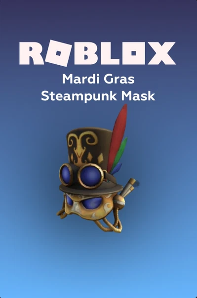 MARDI GRAS STEAMPUNK Mask [Roblox Code] PicClick CA