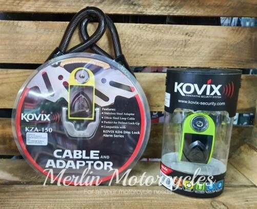 Kovix KZA-150 150mm Cavo Con KD6 Blocca Disco