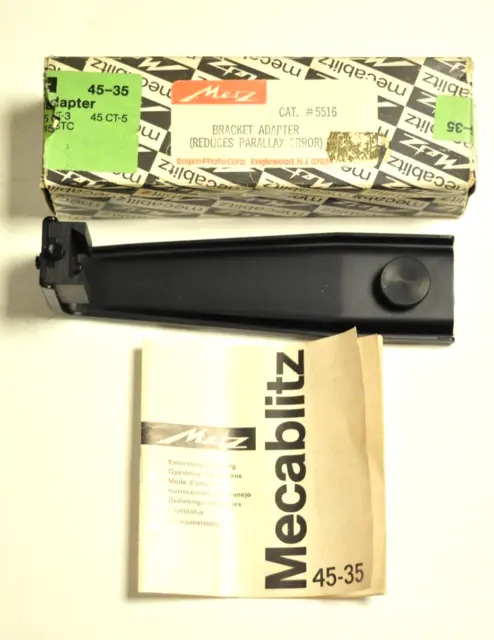 Metz #5516 bracket adapter for 45 CT-1, CT-3 or CT-5. Nos.
