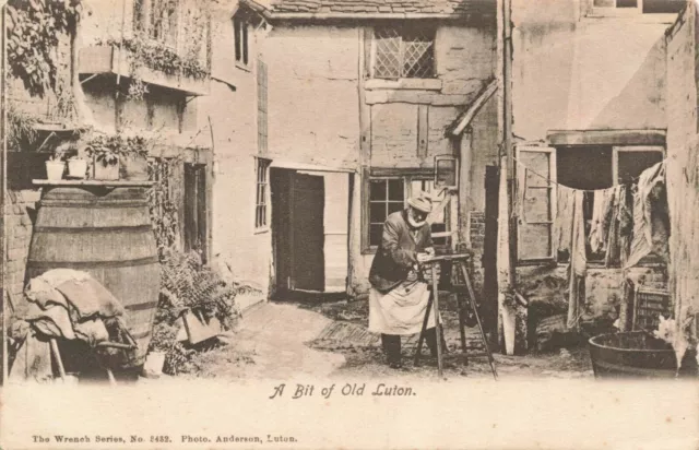 Vintage Bedfordshire Postcard, A Bit of Old Luton, The Wrench Series No.3432 JX6