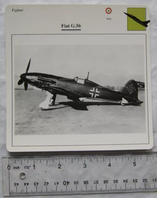 Fiat G.56 - Italy - Fighter - Collectors Club Card