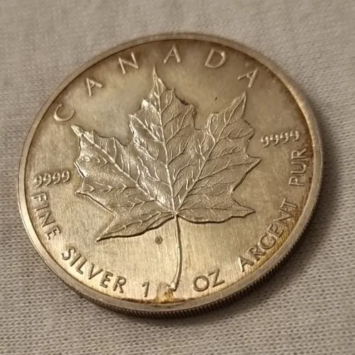 Canada MAPLE LEAF 1 Oz Silber 1988 Unze Kanada Silver 5 Dollars