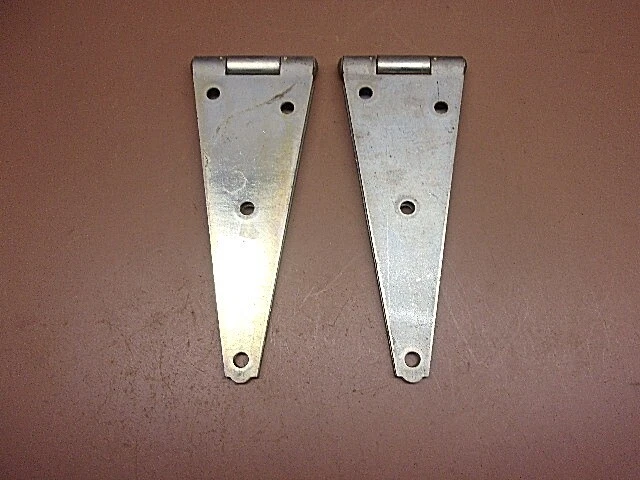 2 Pair of Hinges 15" Strap Hinges & 5" T-Hinges Garden Gate Barn Door Cabin Etc 4