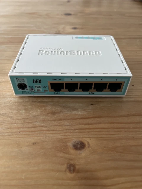 Ibx Router MIKROTIK ROUTERBOARD HEX RB750Gr3 Wired Ethernet Router $49.99 ...
